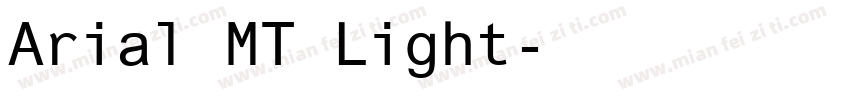 Arial MT Light字体转换